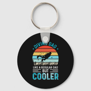 Diving Dad Key Ring
