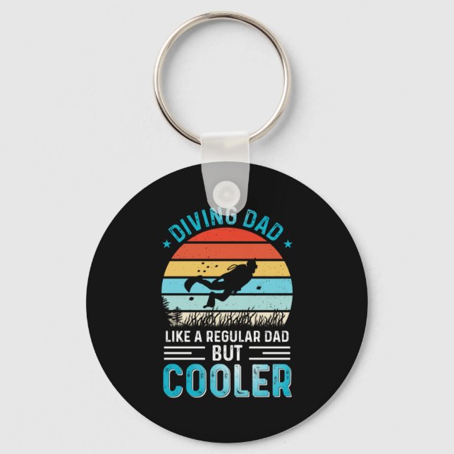 Diving Dad Key Ring (Front)