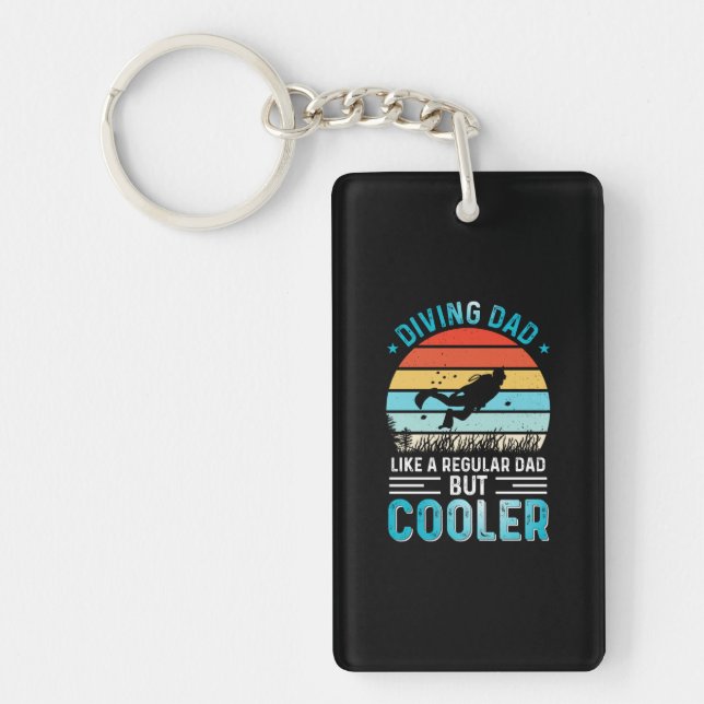 Diving Dad Key Ring (Front)