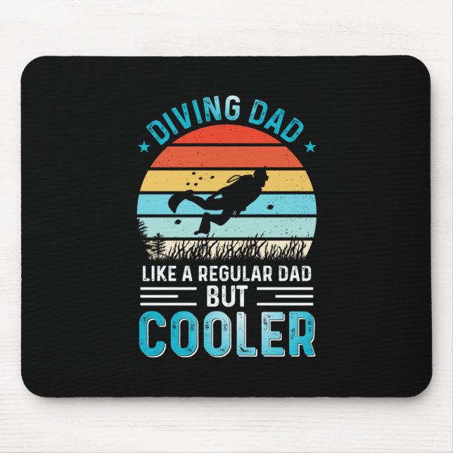 Diving Dad Mouse Mat (Front)