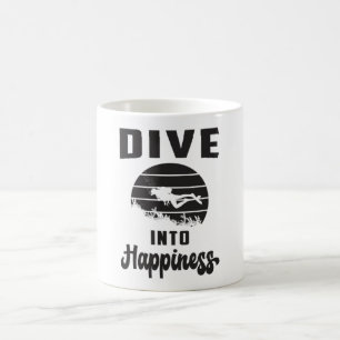 Diving Dive Diver Scuba Diving Sea Funny Gift Idea Coffee Mug