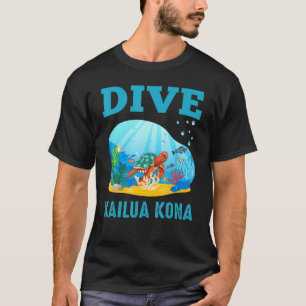 Diving Dive Kailua Kona Travel Vacation Scuba T-Shirt