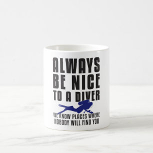 Diving Dive Scuba Diving Diver Funny Gift Idea Coffee Mug