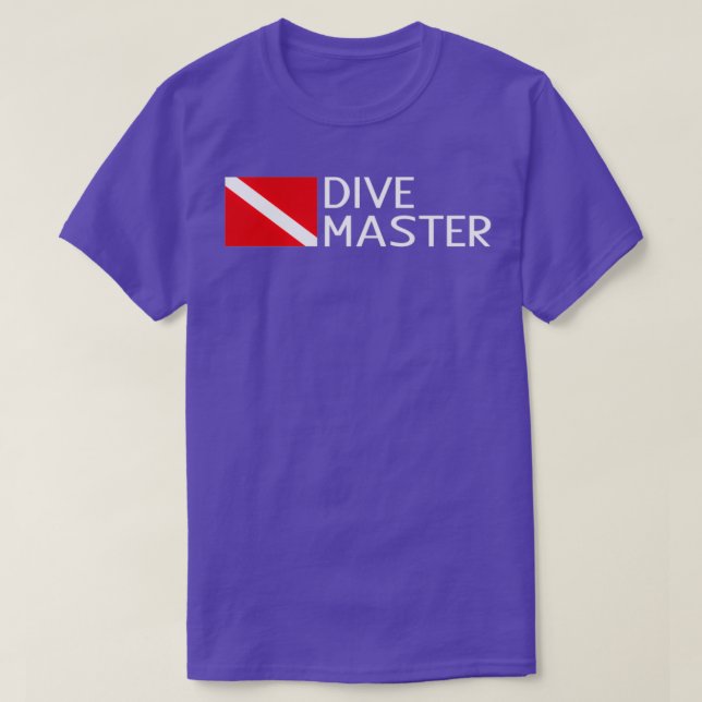 Diving Diving Flag amp Dive Master T-Shirt (Design Front)