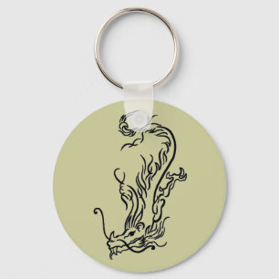 Diving Dragon Key Ring