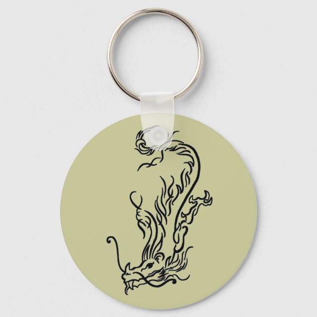 Diving Dragon Key Ring (Front)
