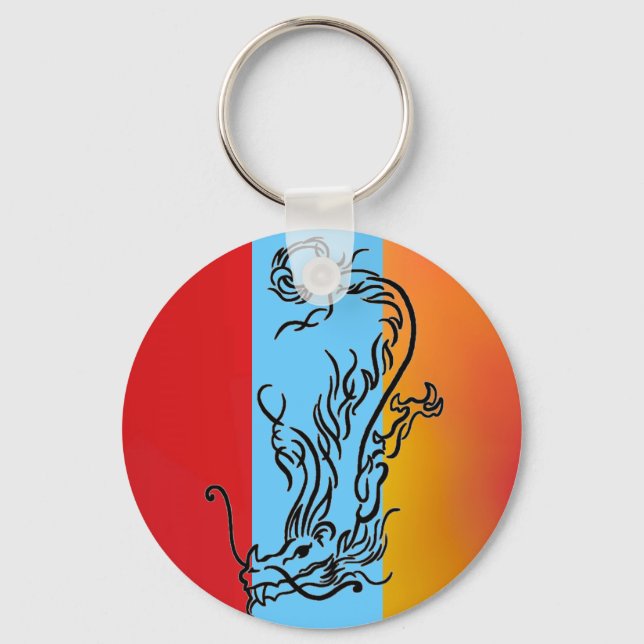 Diving Dragon Key Ring (Front)