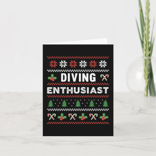 Diving Enthusiast Ugly Christmas Sweater Gift Card