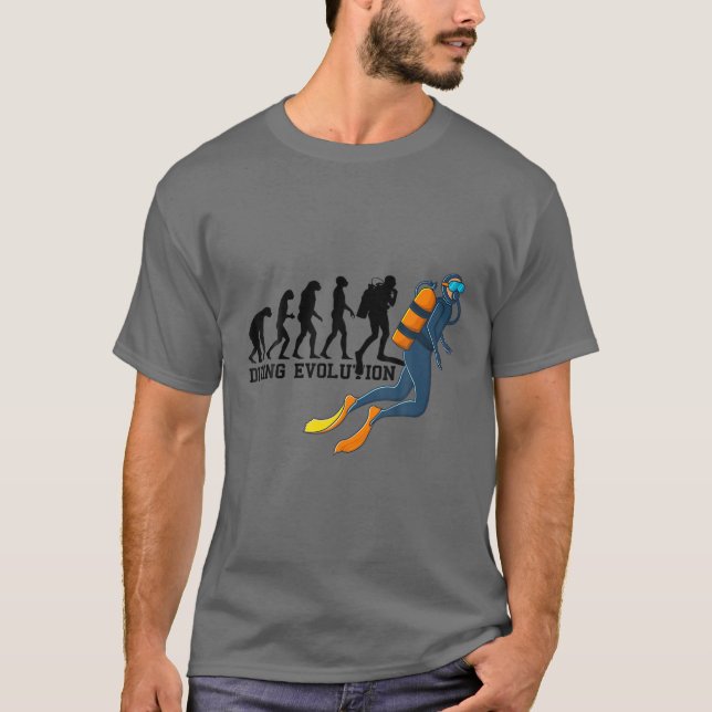 Diving Evolution Scuba Diver Apparel Dive Instruct T-Shirt (Front)