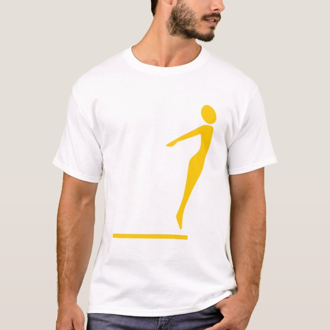Diving Figure - Amber T-Shirt (Front)