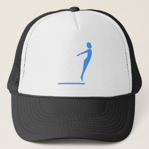 Diving Figure - Baby Blue Trucker Hat