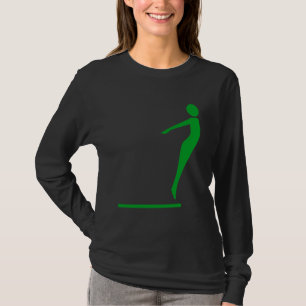 Diving Figure - Grass Green T-Shirt