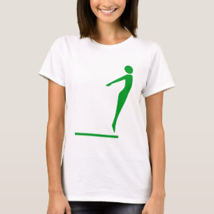 Diving Figure - Grass Green T-Shirt