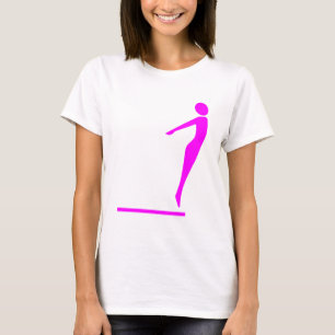 Diving Figure - Magenta T-Shirt