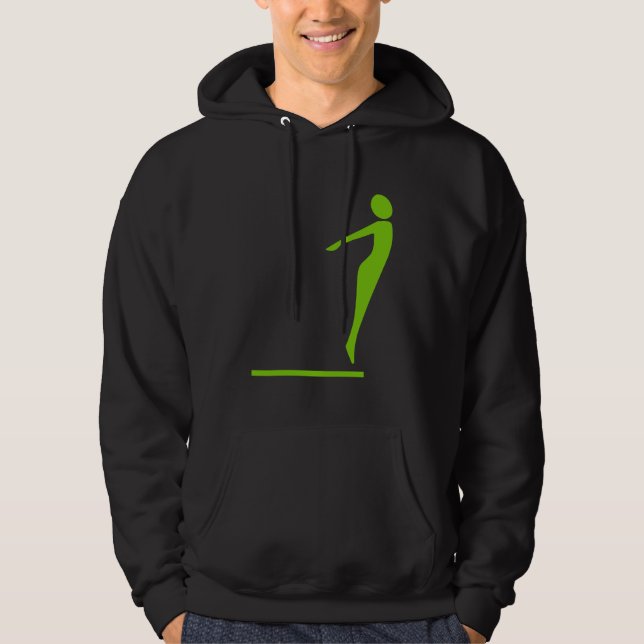 Diving Figure - Martian Green Hoodie (Front)
