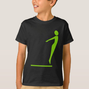 Diving Figure - Martian Green T-Shirt