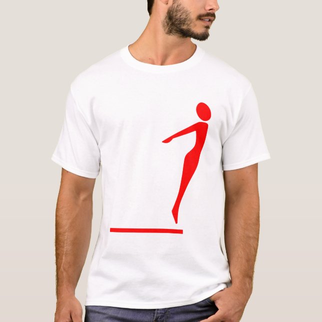 Diving Figure - Red T-Shirt (Front)