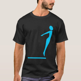 Diving Figure - Sky Blue T-Shirt