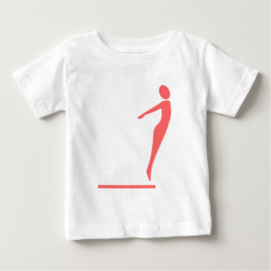 Diving Figure - Tropical Pink Baby T-Shirt