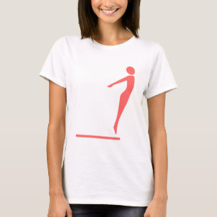 Diving Figure - Tropical Pink T-Shirt