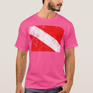 Diving Flag Vintage Worn Diving T-Shirt
