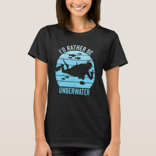 Diving For Men Women Vintage Diver Scuba Diving T-Shirt