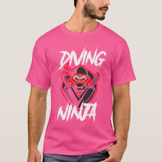 Diving Funny Diving Ninja Scuba Diving Scuba Diver T-Shirt