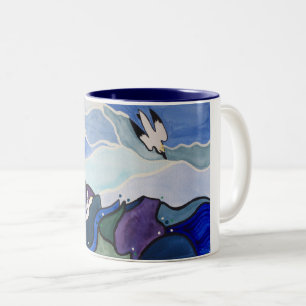 Diving Gannets Painting Mug
