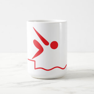 Diving Girl Coffee Mug