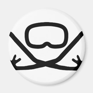 diving goggles and snorkel magnet