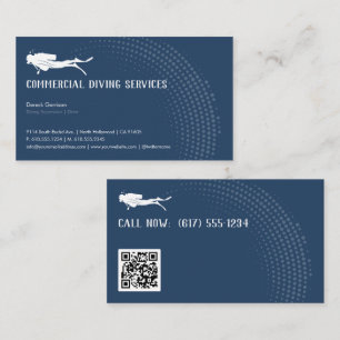 Diving Instructor   Frogman   Scuba Business Card