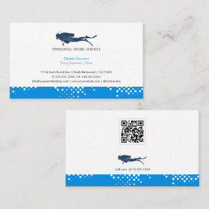 Diving Instructor   Frogman   Scuba Business Card