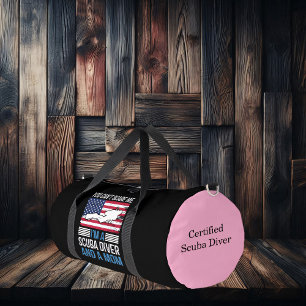 Diving Into Adventure Beneath Vibrant Waves Duffle Bag