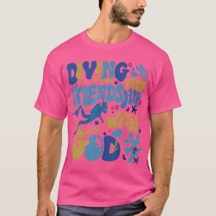 Diving Into Friendship With God Underwater Scuba V T-Shirt