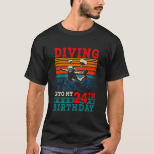 Diving Into My 24Th Skydiving T-Shirt