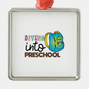 Diving Into Preschool Metal Tree Decoration