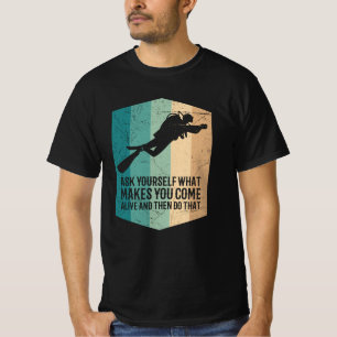 Diving Is Like Flying Scuba Diver Apparel Dive T-Shirt