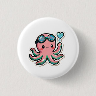 Diving Kawaii 3 Cm Round Badge