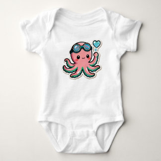 Diving Kawaii Baby Bodysuit