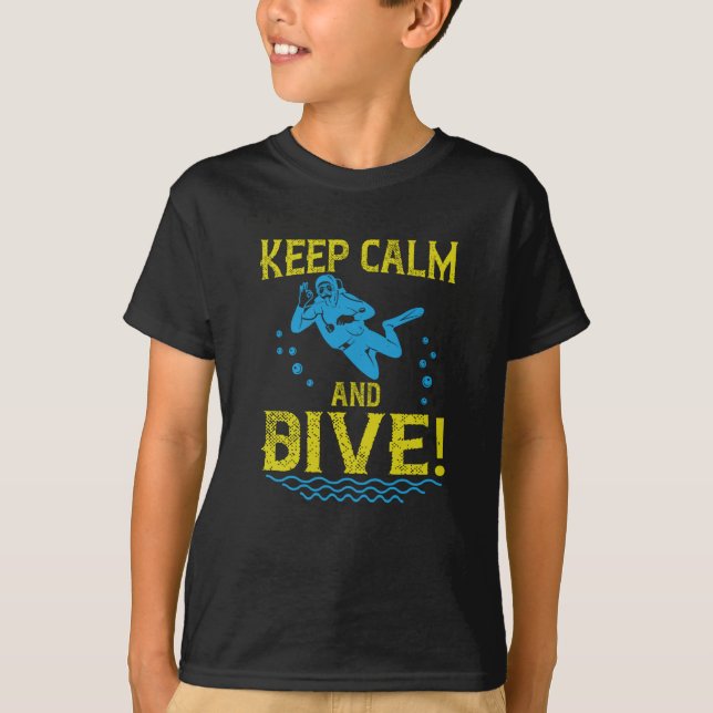 Diving - Keep Calm And Dive T-Shirt (Front)