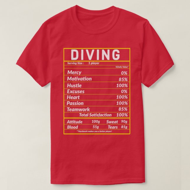 Diving Lover T-Shirt (Design Front)