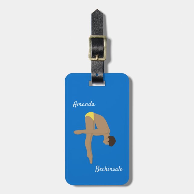 Diving Luggage Tag (Front Vertical)