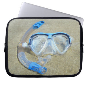 Diving Mask in the Sand Laptop Sleeve