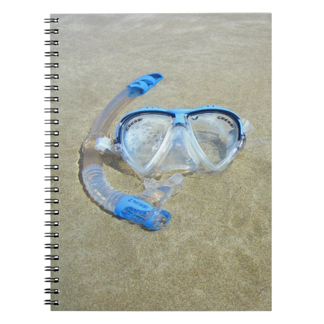 Diving Mask in the Sand Notebook (Front)