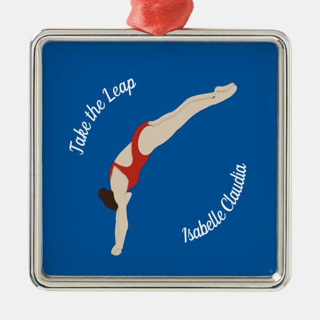 Diving Metal Tree Decoration (Front)