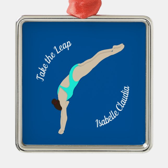 Diving Metal Tree Decoration (Front)