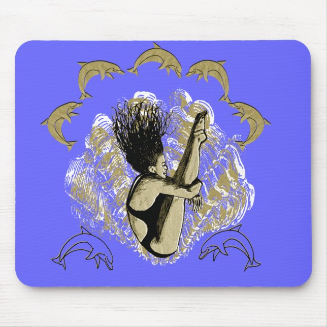 diving mouse mat (Front)