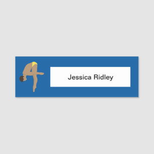 Diving Name Tag