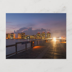 Diving On Navarre Beach Pier Postcard