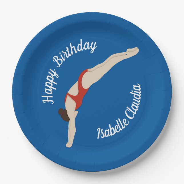 Diving Paper Plate (Front)